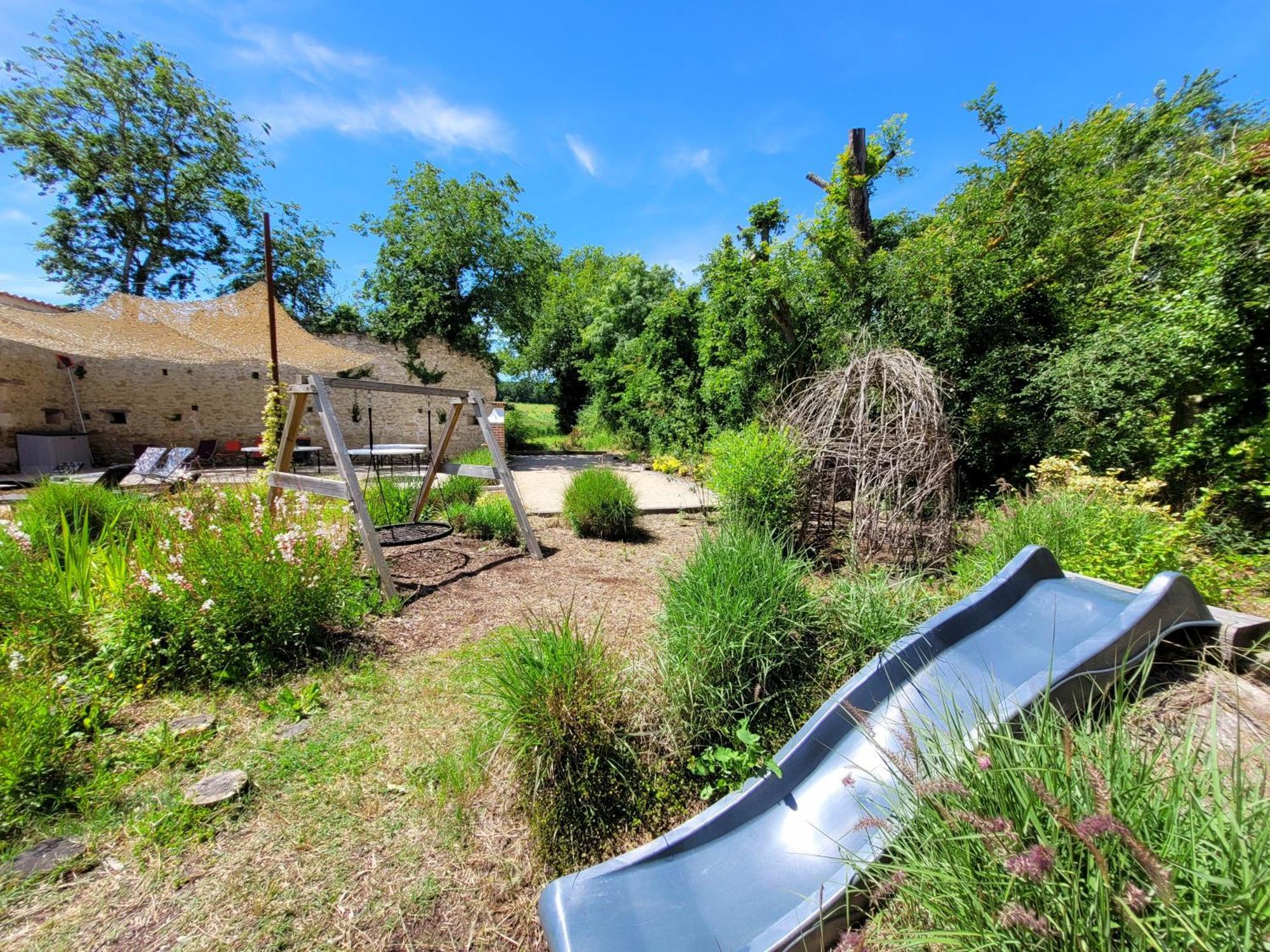 Gîte campagne famille 15 pers Piscine chauffée Jeux enfants Pétanque Saint-Sauvy Exterior foto